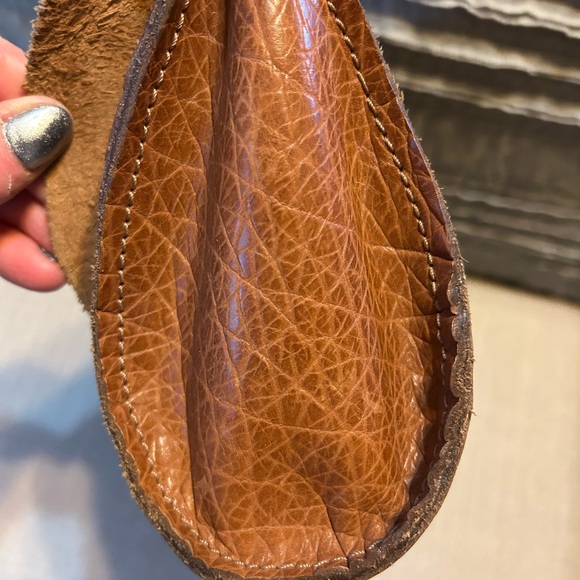 Brown Leather Clutch - Picture 6 of 11